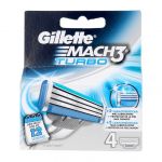 Recarga 4 Lâminas Gillette Mach3 Turbo