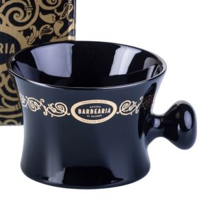 Antiga Barbearia de Bairro Mug Porcelana Preta