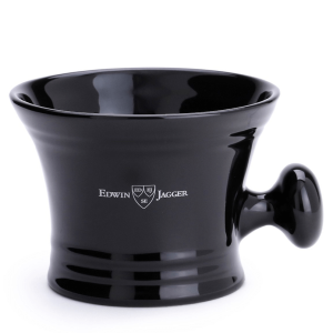 Edwin Jagger Black Porcelain Shaving Bowl Handle