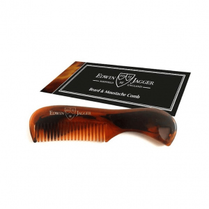 Edwin Jagger Tortoiseshell Beard & Moustache Comb BMC03