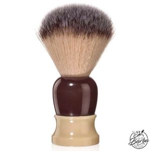 Fine Classic Angel Hair Fiber Shave Brush Ivory/Crimson