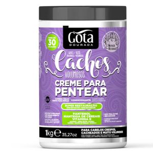 Gota Dourada Creme Pentear Cachos Volumosos 1kg