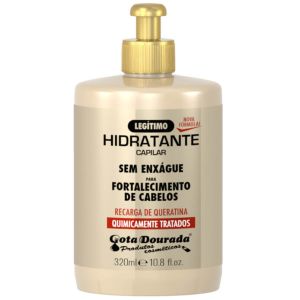 Gota Dourada Creme P/ Pentear Fortalecimento Recarga De Queratina 320ml