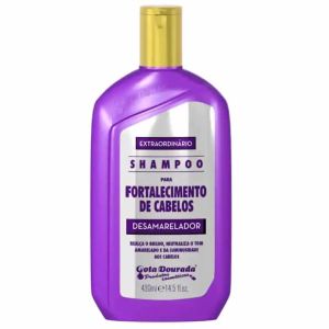 Gota Dourada Shampoo Fortalecimento Desamarelador 430ml