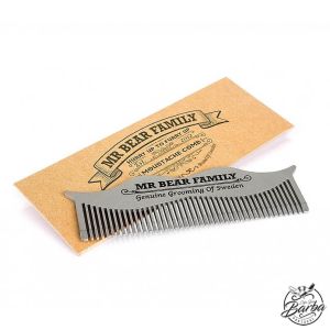 Mr Bear Family Moustache Steel Comb