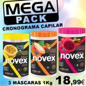 Mega Pack Novex Cronograma Capilar 3x1Kg