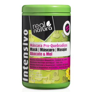 Real Natura Máscara Sem Sal Pro-Quebradiços Abacate E Mel 1kg