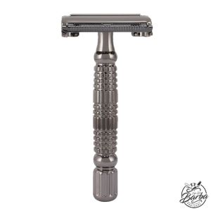 Rockwell R1 Double Edge Safety Razor Gunmetal Chrome